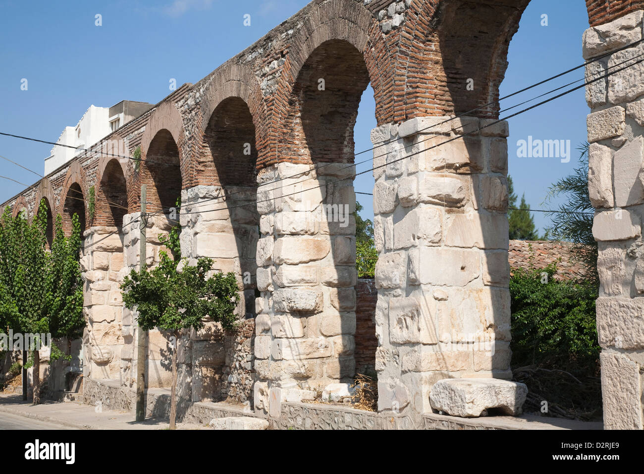 Asien, Türkei, Anatolien, Selcuk, römische Aquädukt Stockfoto