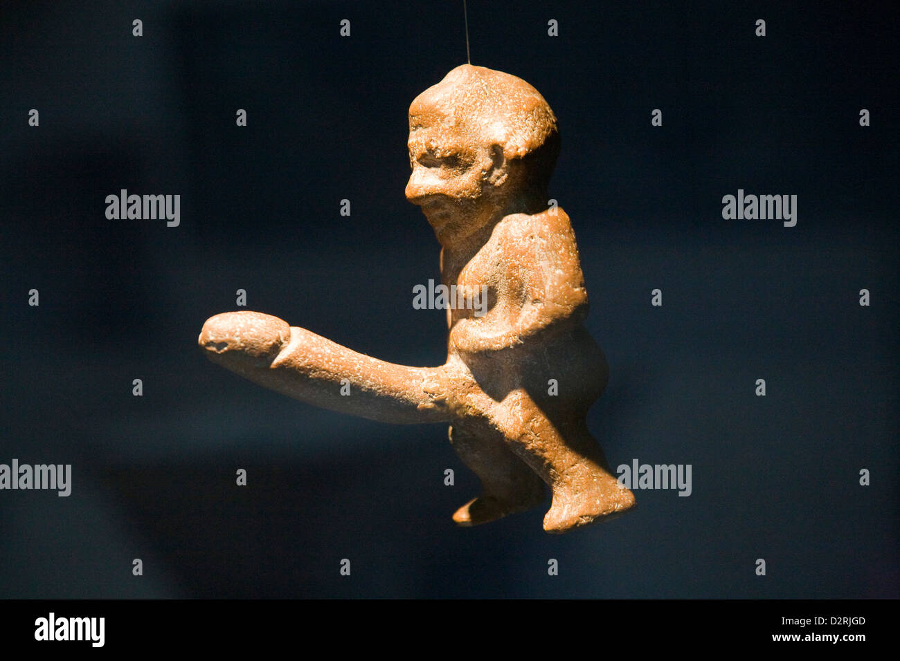 Asien, Türkei, Anatolien, Selcuk, Museum von Ephesus, Darstellung der phallischen Gott Priapos Stockfoto