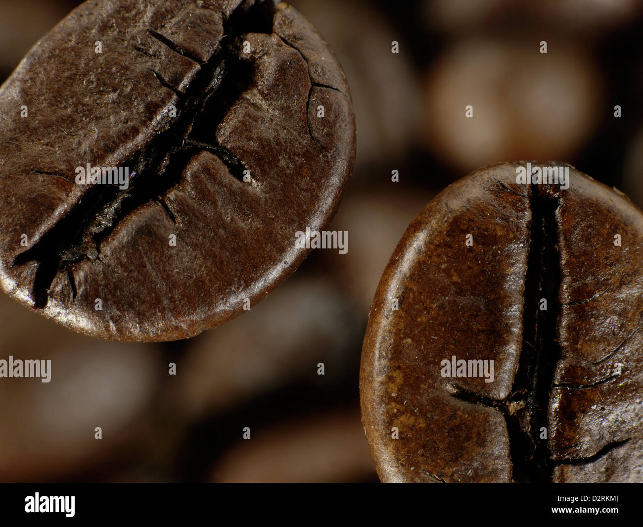 Abstrakt mit aromatischen schwarzen Kaffee Bohnen Stockfoto