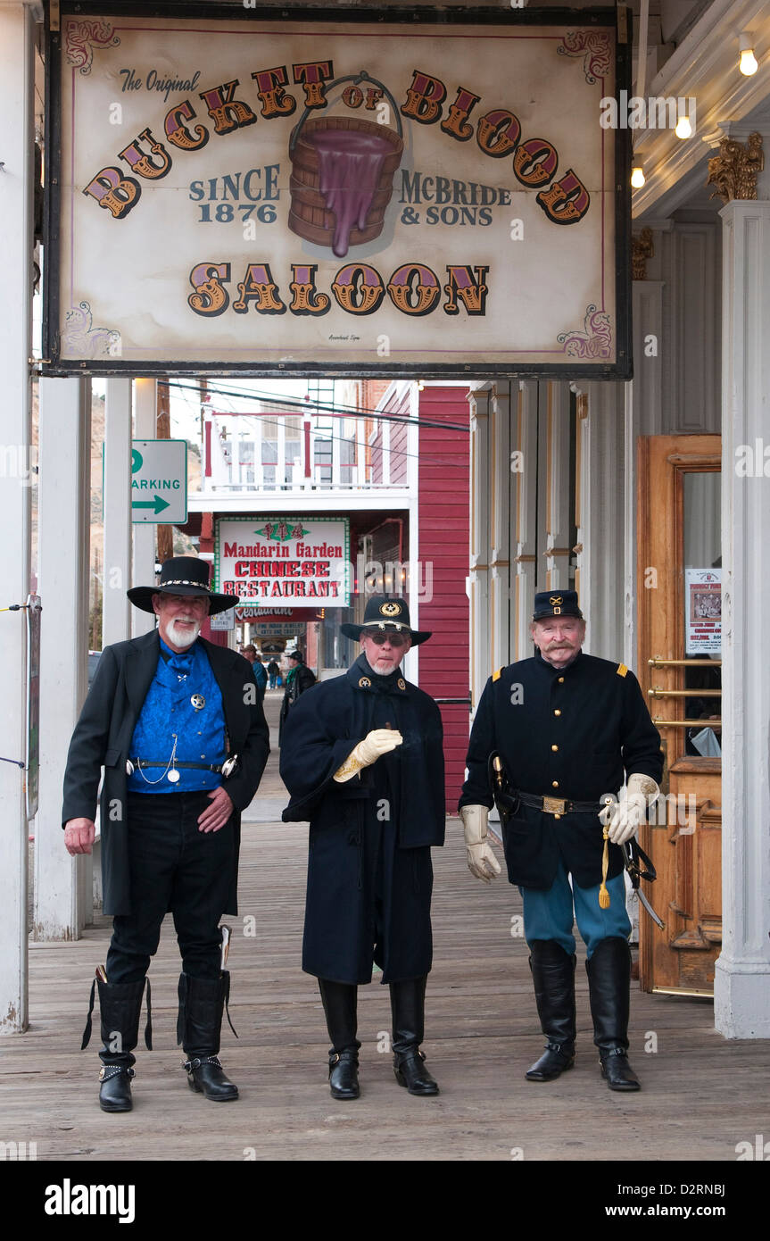 USA, Nevada. Virginia City, Nevada. Eimer mit Blut Saloon (1876) Virginia City, Nevada. Stockfoto