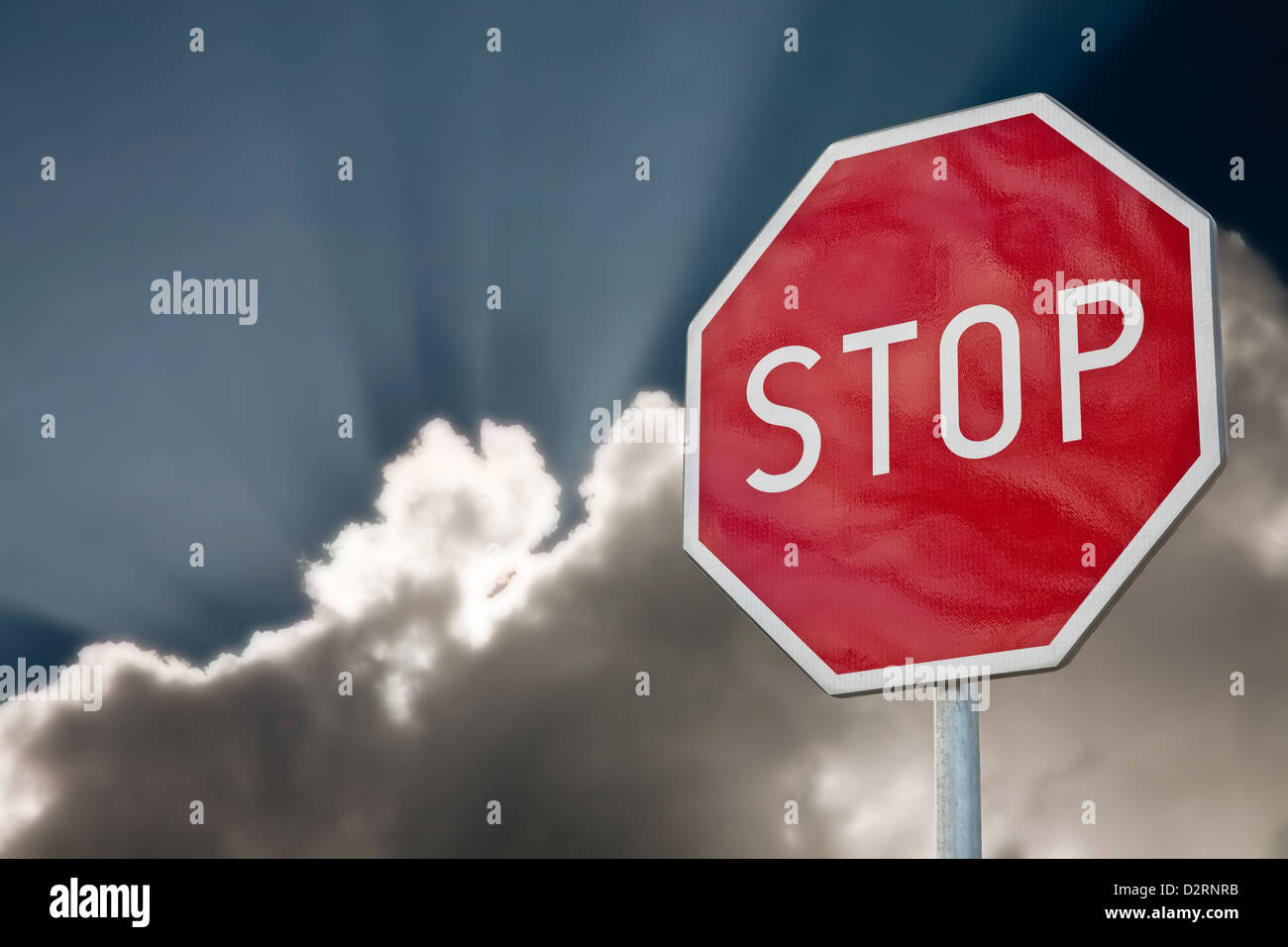 Stop-Schild Stockfoto