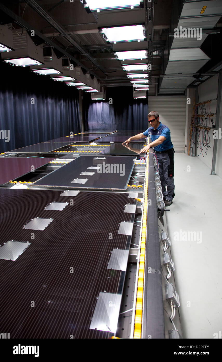 Köln, den TÜV-Rheinland-Solarpruefzentrum Stockfoto