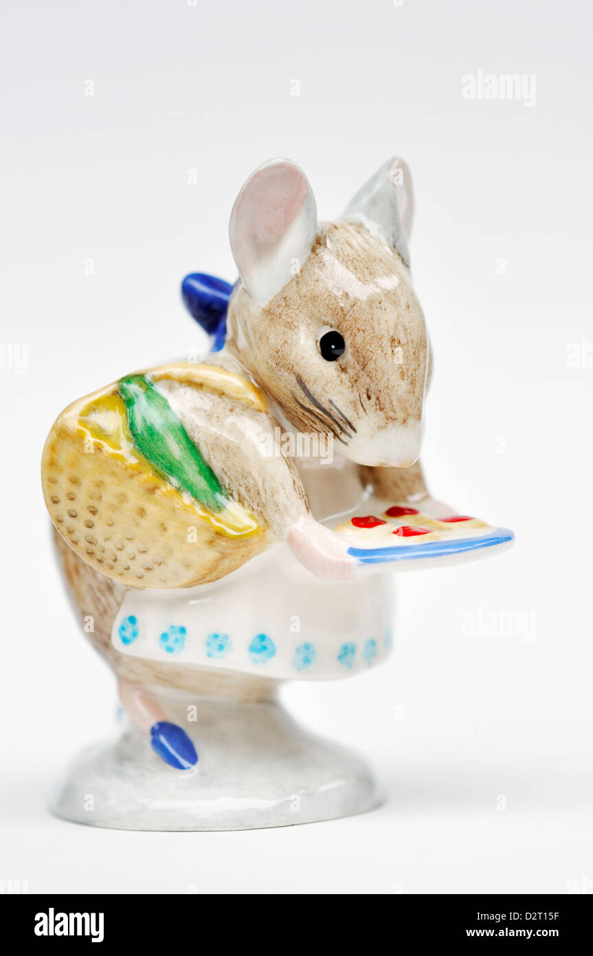 Apfelig Dapply - Beatrix Potter Royal Doulton Figur Stockfoto