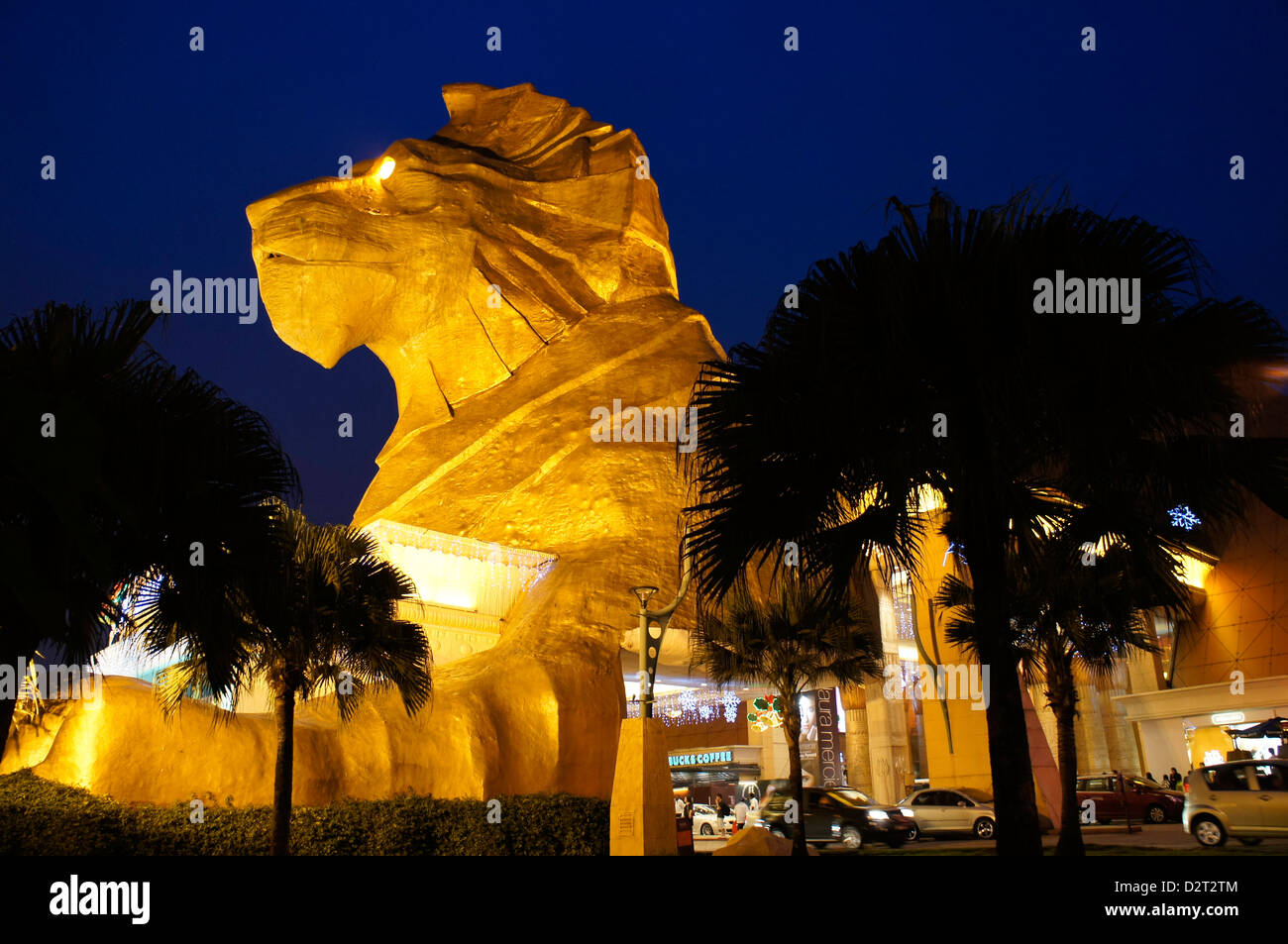 Sphinx bei Sunway Pyramid-Shopping-Mall, Malaysia Stockfoto