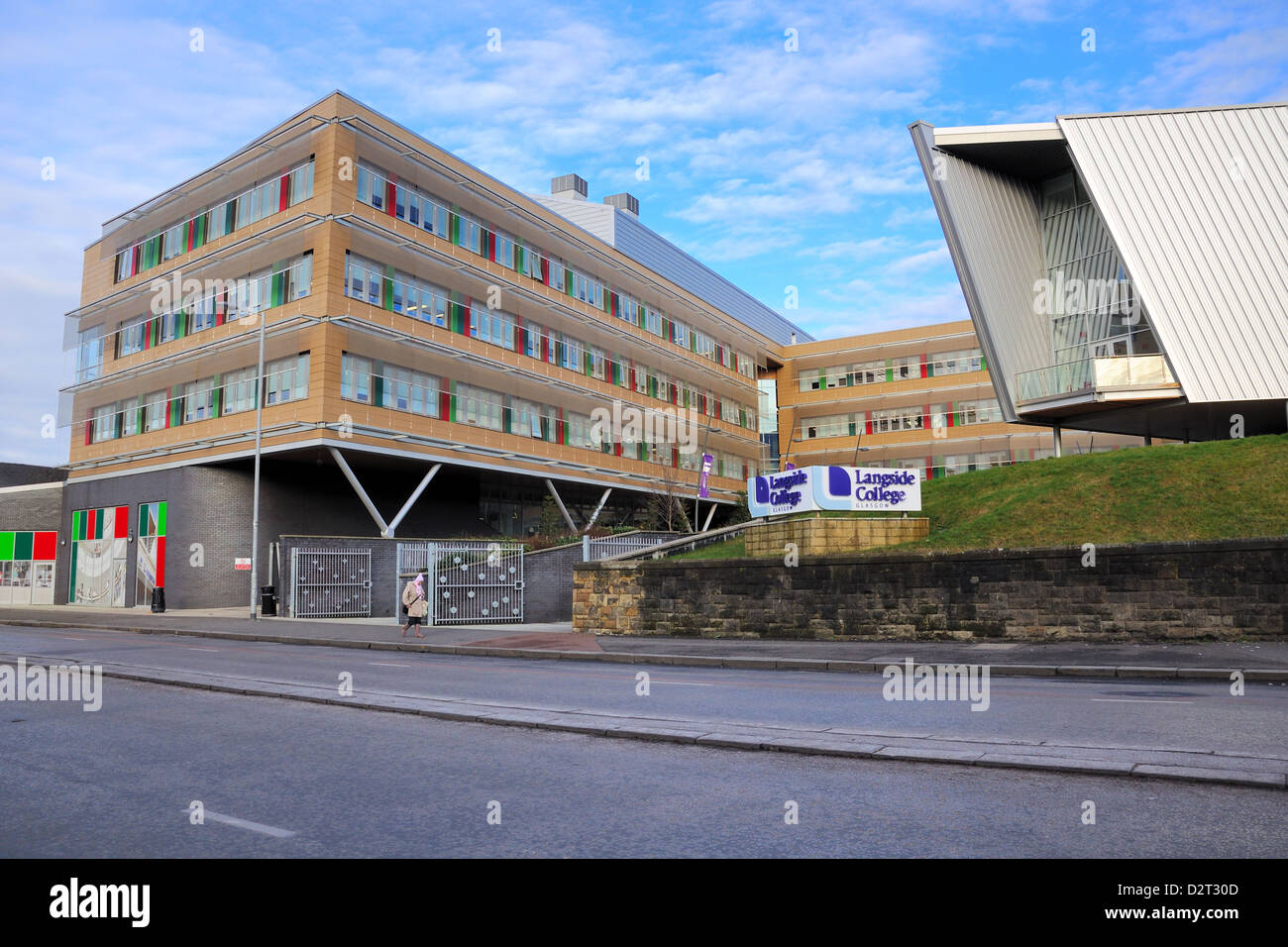 Weiterbildung Hochschule auf der Südseite von Glasgow, Schottland, Großbritannien, langside College hat umfangreiche Modernisierung unterzogen. Stockfoto