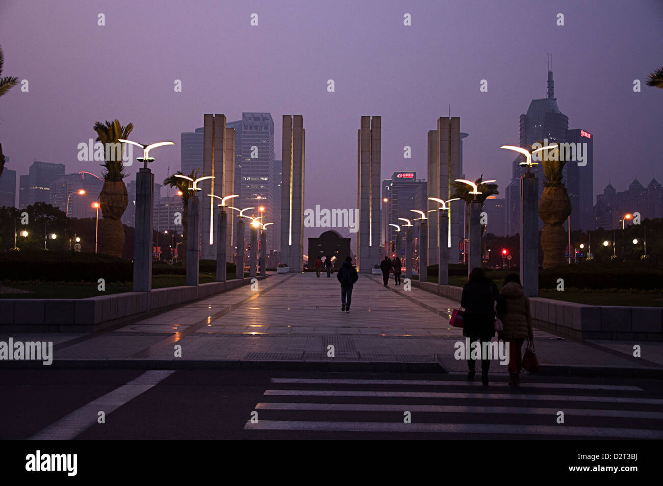 Shanghai Pudong New Area, die Schönheit der Stadt Stockfoto