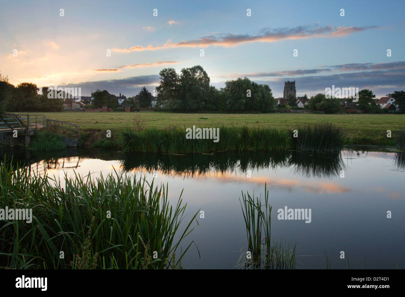 Sudbury Auen im Morgengrauen, Sudbury, Suffolk, England, Vereinigtes Königreich, Europa Stockfoto