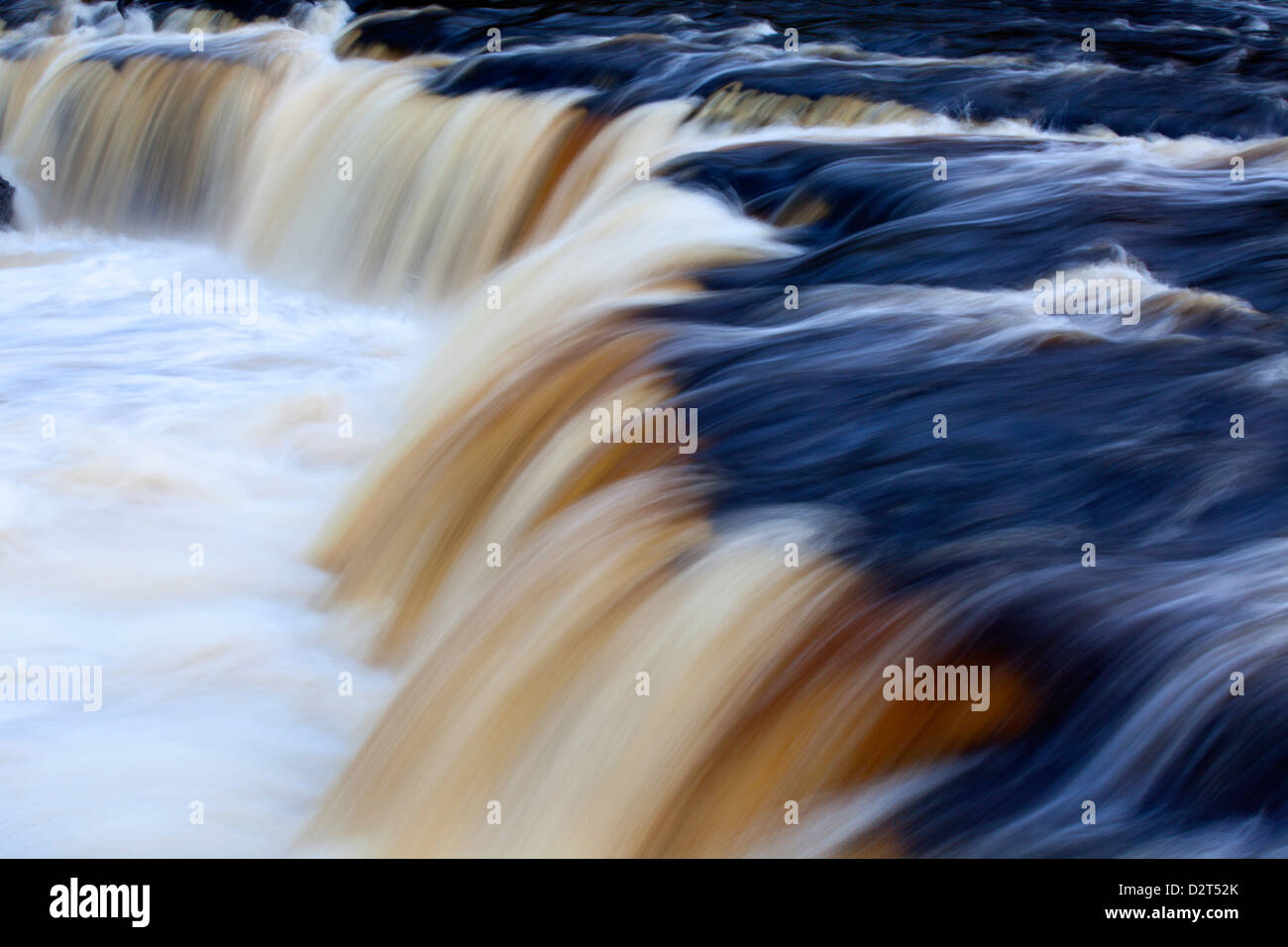 Upper Aysgarth Falls, Wensleydale, North Yorkshire, England, Vereinigtes Königreich, Europa Stockfoto