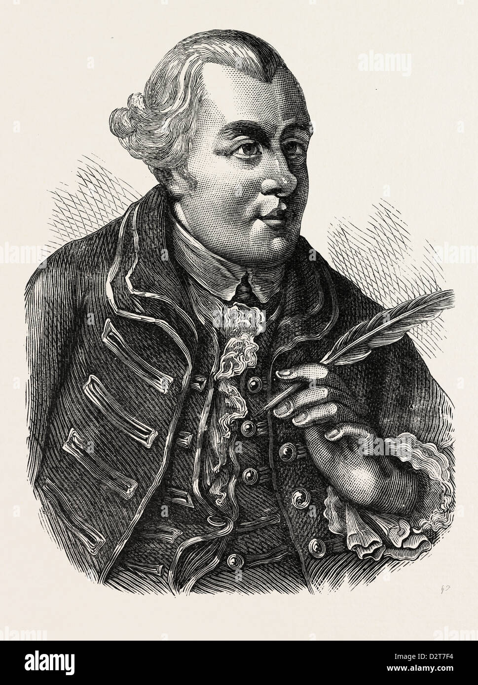 JOHN WILKES. Aus ein authentisches Porträt. Stockfoto JOHN WILKES. Aus ein authentisches Porträt. Stockfoto