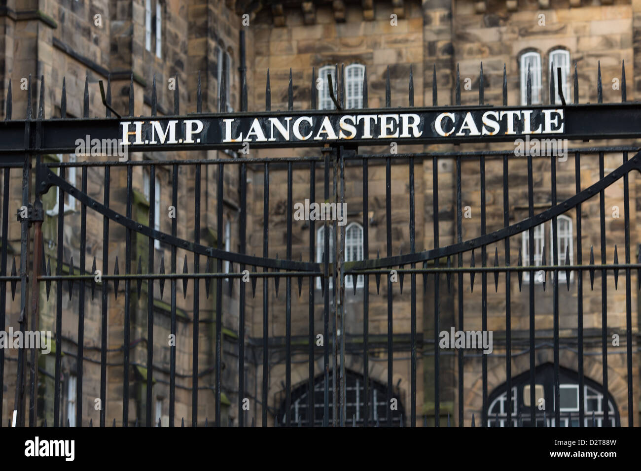 Lancaster Castle, nicht mehr als ein Gefängnis verwendet Wiederentwicklung in Erwartung Stockfoto
