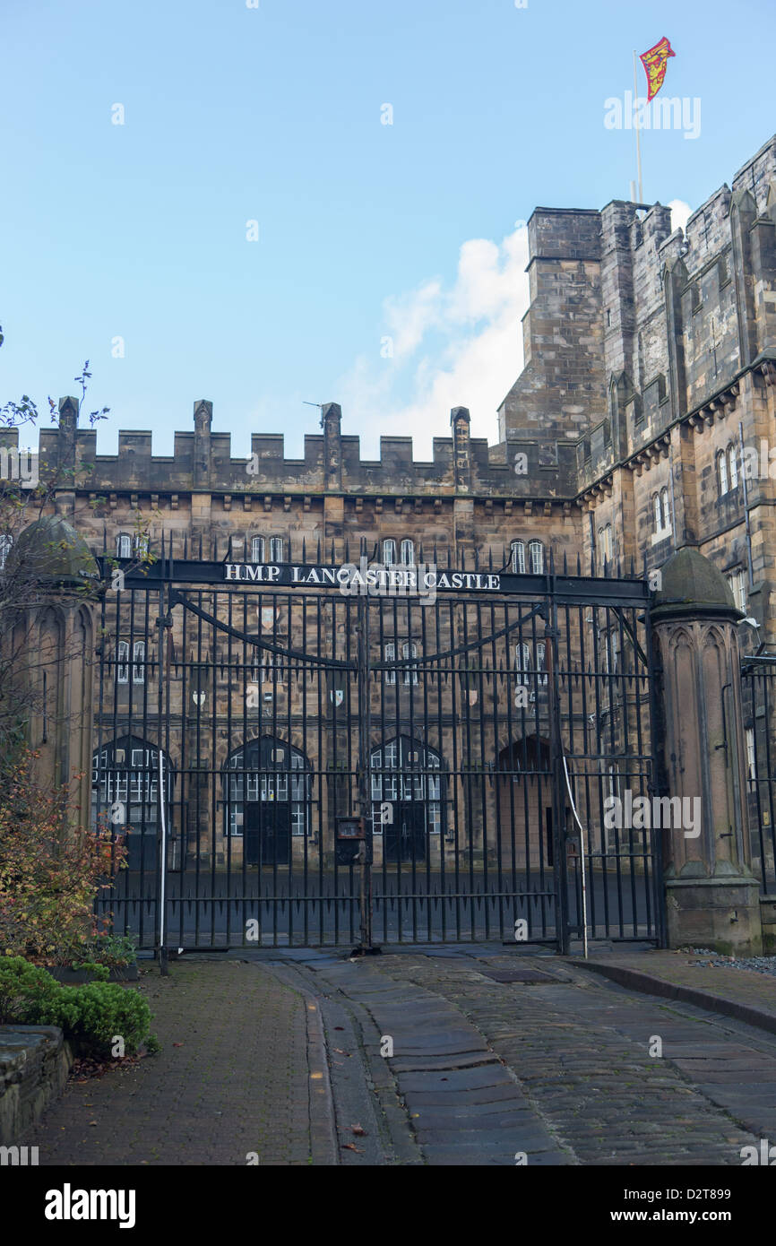 Lancaster Castle, nicht mehr als ein Gefängnis verwendet Wiederentwicklung in Erwartung Stockfoto