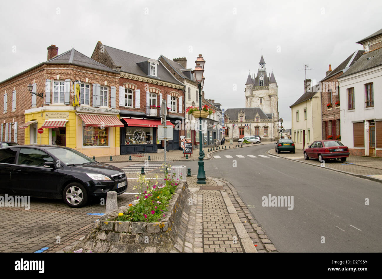 Die Stadt Rue in der Somme Stockfoto