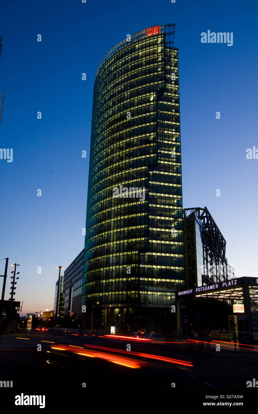 DB-Tower am Potsdamer Platz Stockfoto