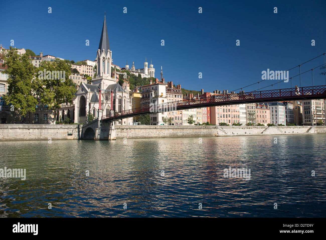 SAINT GEORGES KIRCHE VIEUX LYON FLUSS SAONE LYON LYON RHONE ALPES FRANKREICH Stockfoto