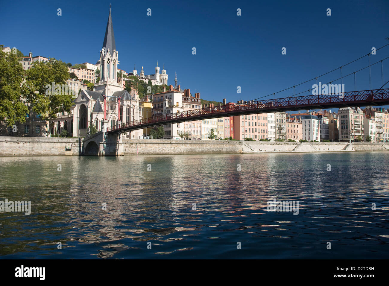 SAINT GEORGES KIRCHE VIEUX LYON FLUSS SAONE LYON LYON RHONE ALPES FRANKREICH Stockfoto
