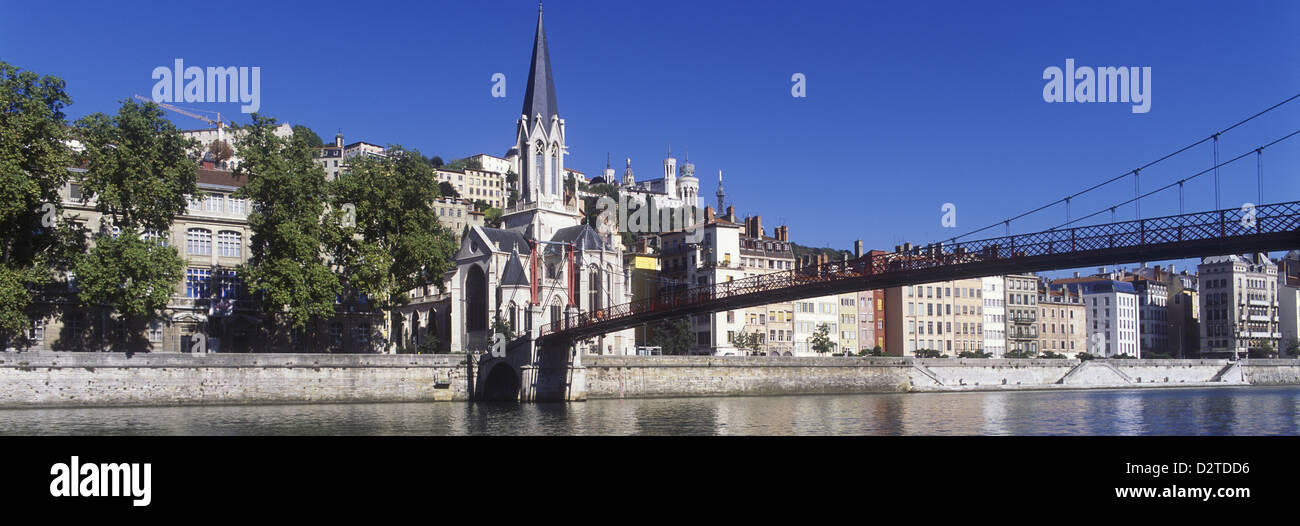 SAINT GEORGES KIRCHE VIEUX LYON FLUSS SAONE LYON LYON RHONE ALPES FRANKREICH Stockfoto