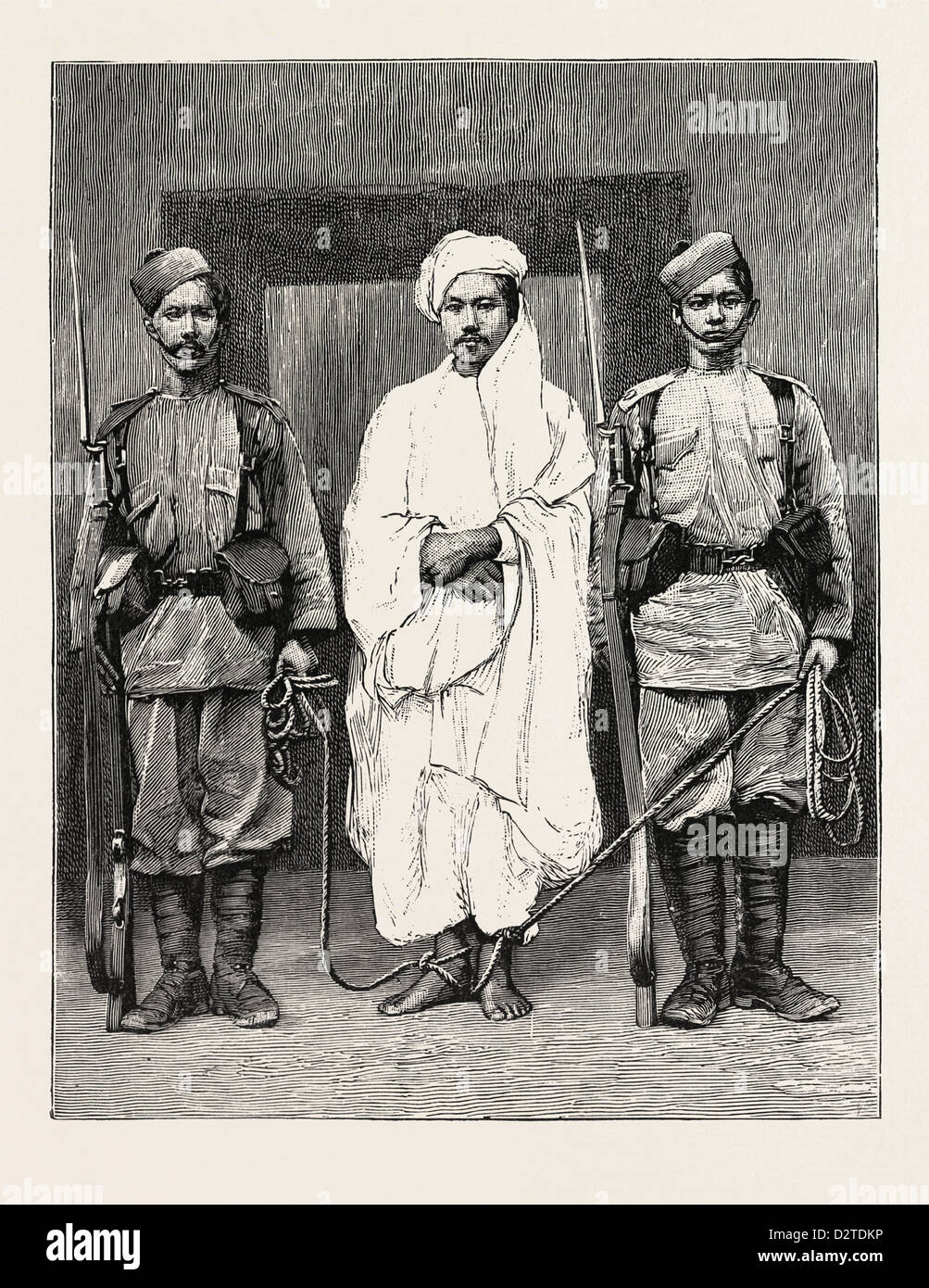 MANIPUR Rebellen: Der TOBRAJ: zum Tode verurteilt, aber Strafe umgewandelt, Transport für das Leben Stockfoto