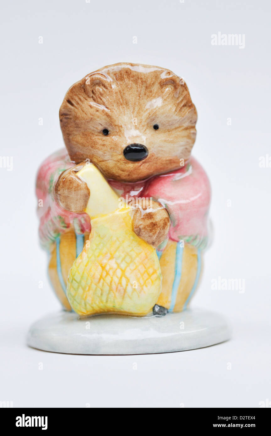 Mrs Tiggy Winkle Buying Bestimmung - Beatrix Potter Royal Doulton Figur Stockfoto