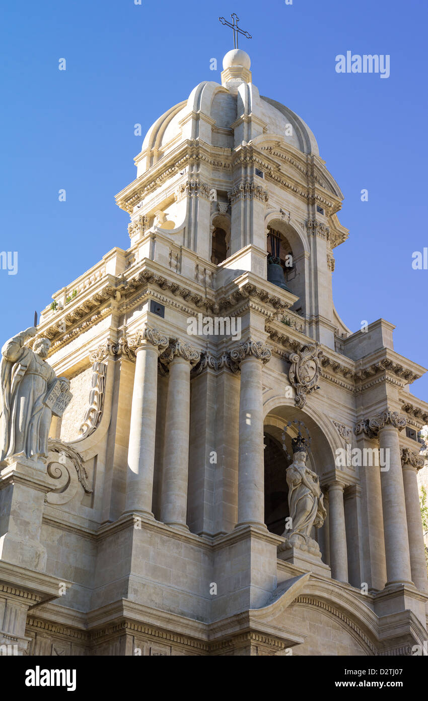 Italien, Sizilien, Scicli, Kirche San Bartolomeo Stockfoto