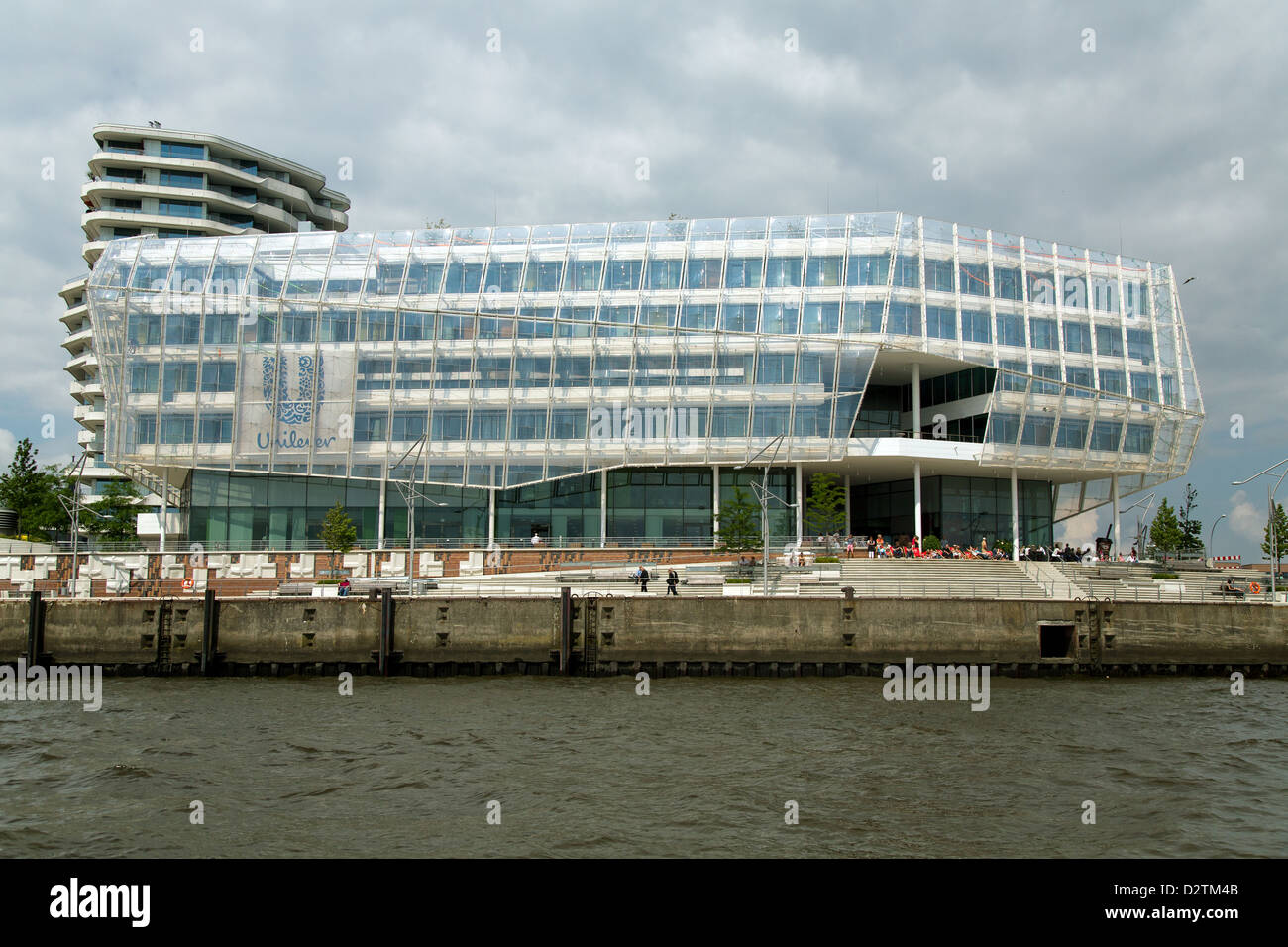 Die Unilever-Gebäude in der HafenCity Hamburg, Deutschland Stockfoto