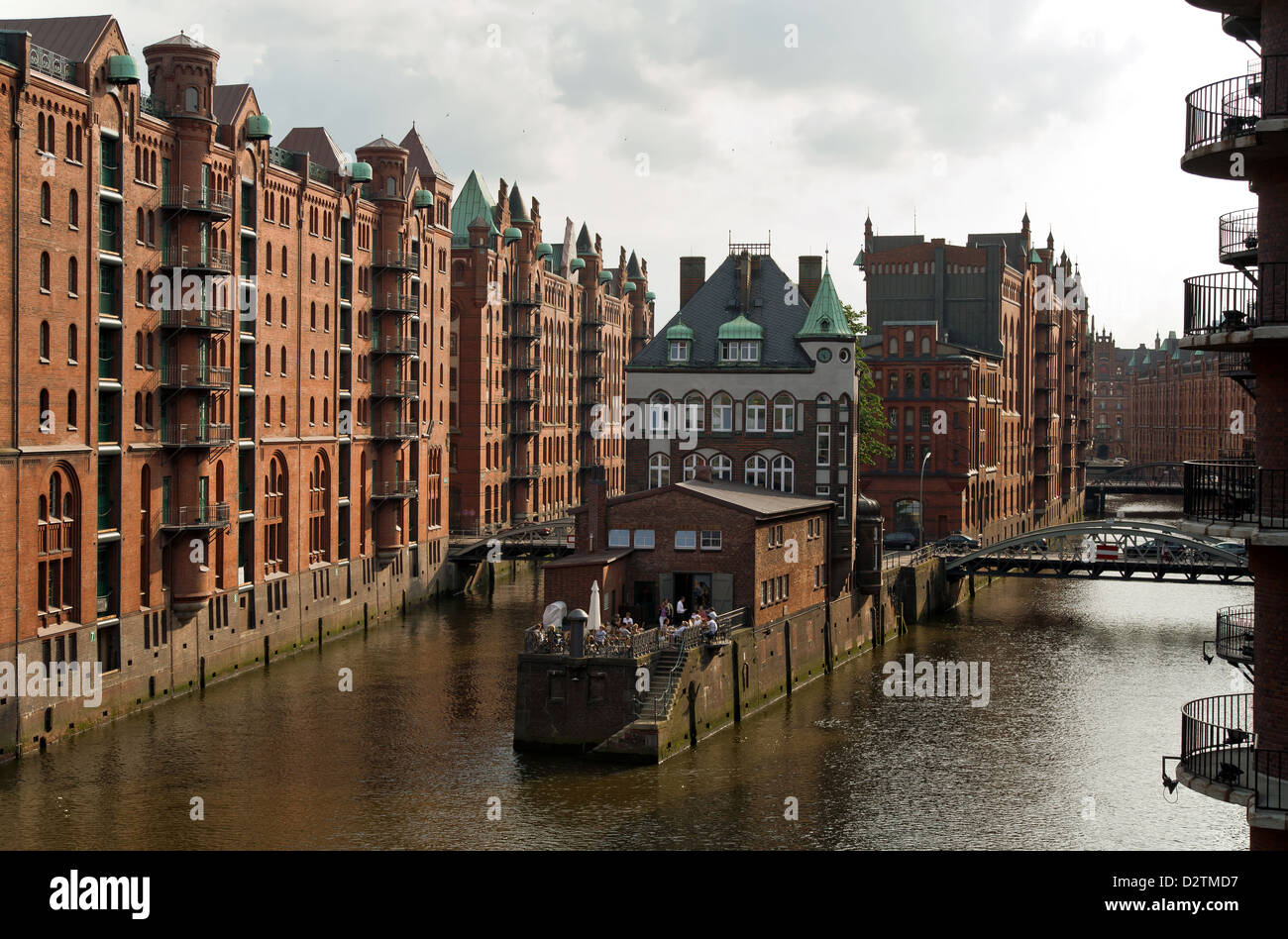 Hamburg, Deutschland, der Anstieg in der Speicherstadt Stockfoto