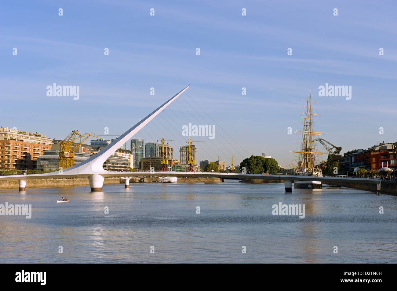Puente De La Mujer, Buenos Aires, Argentinien, Südamerika Stockfoto