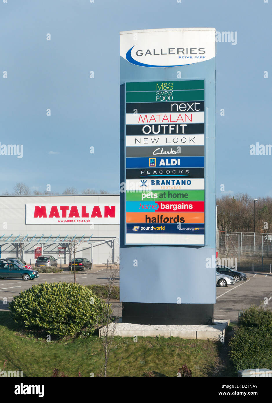 Washington Stadtzentrum Galerien shopping center North East England Großbritannien Stockfoto