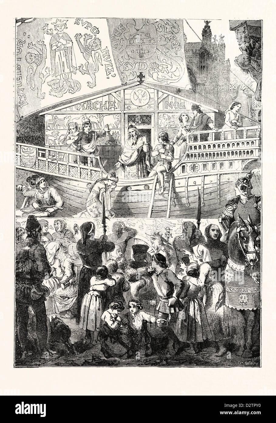 EIN WUNDER SPIELGESCHICHTE DER SINTFLUT. Stockfoto