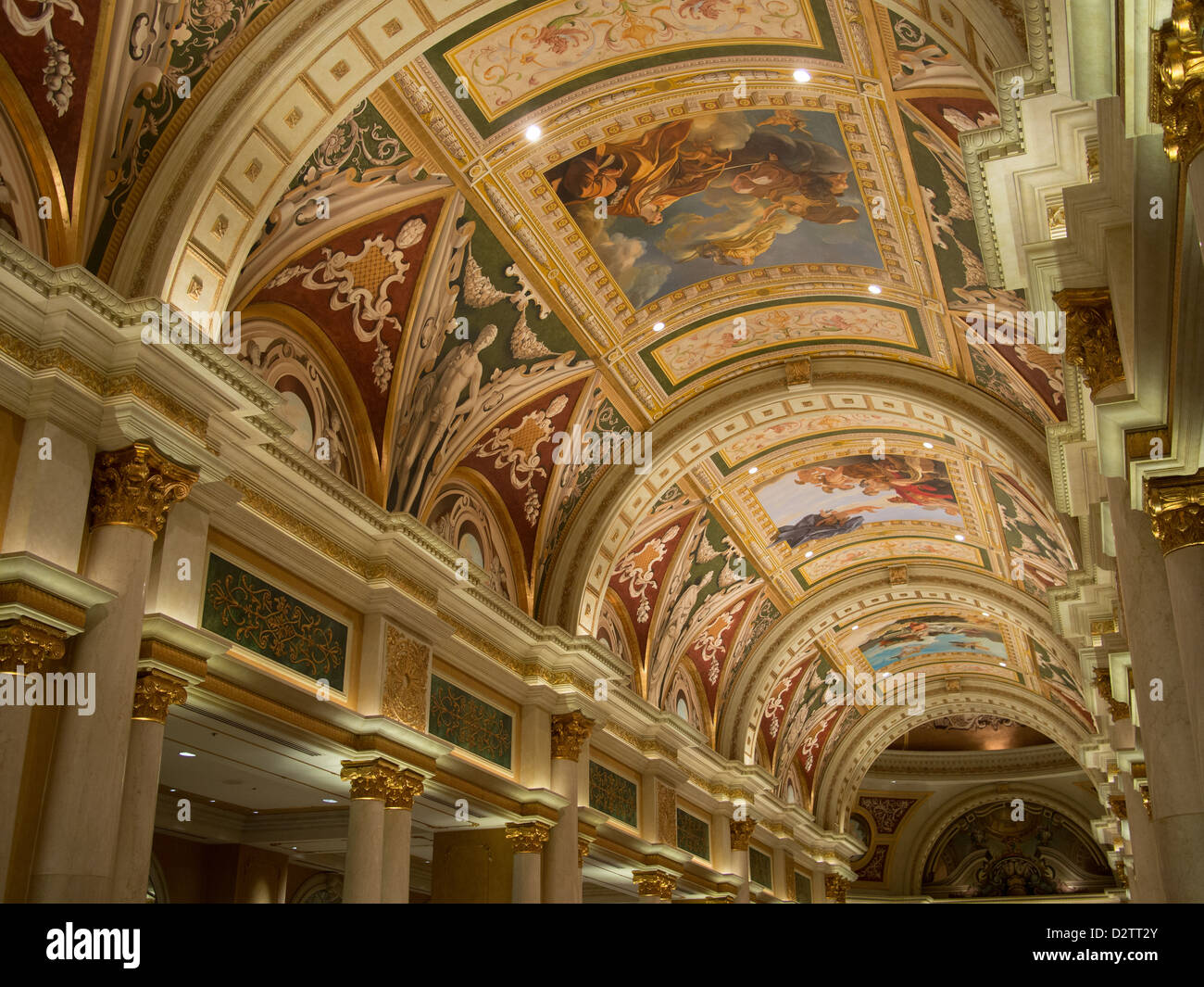 Ceiling Art Venetian Las Vegas Stockfotos Ceiling Art