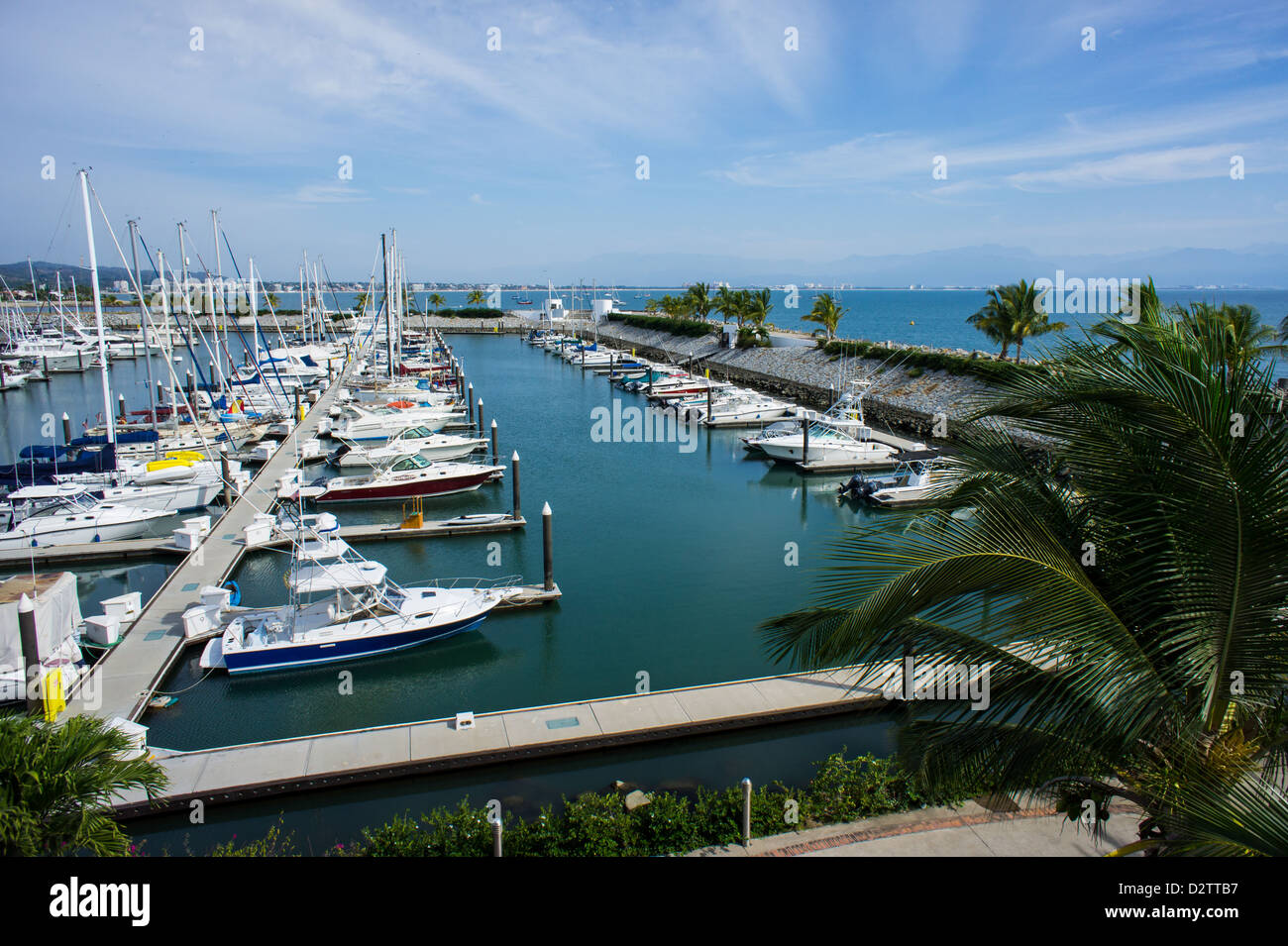 Marina in La Cruz de Huanacaxtle Nayarit Mexiko Stockfoto