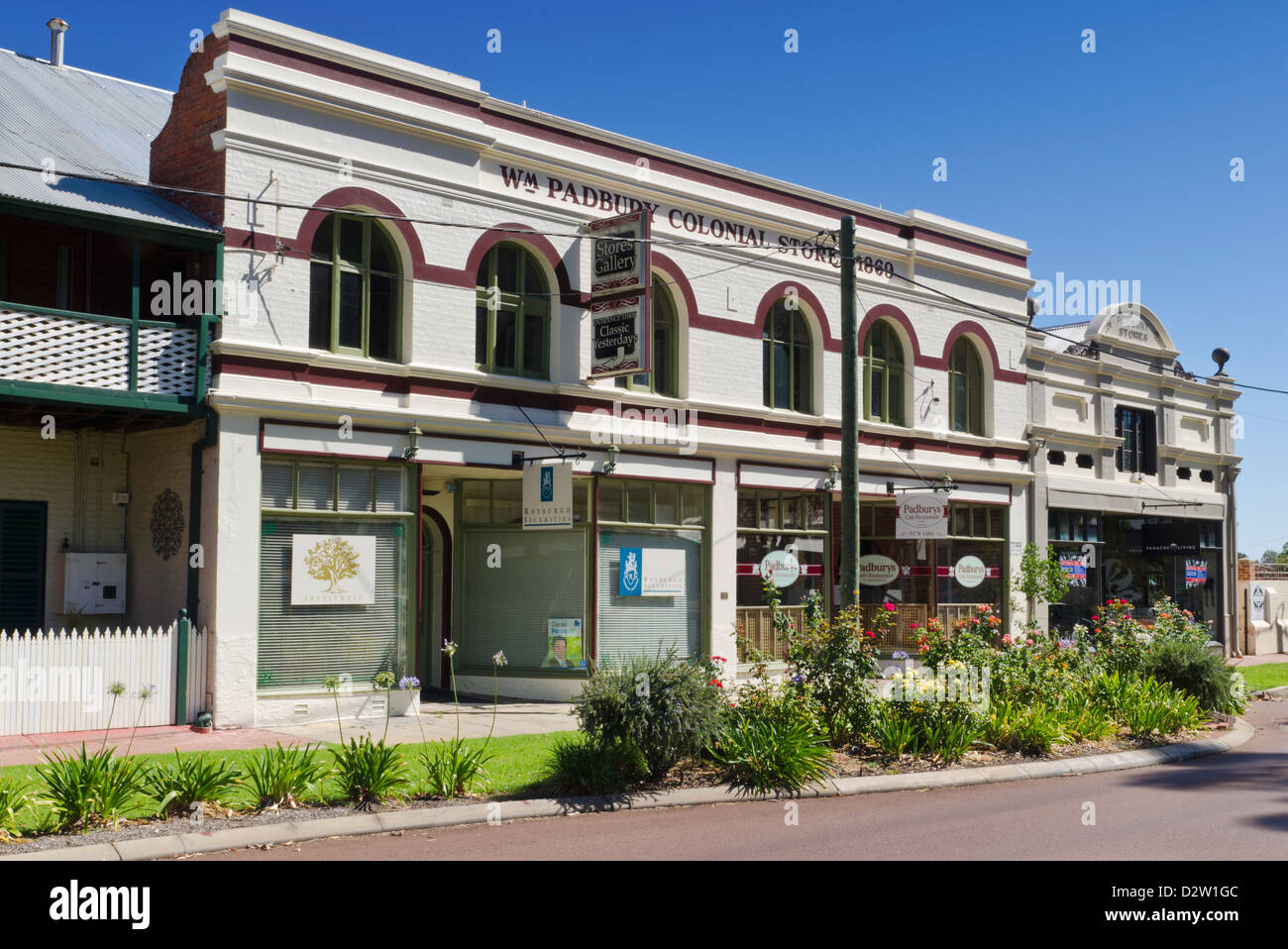 Historischen Kolonialbauten in Guildford, Western Australia Stockfoto