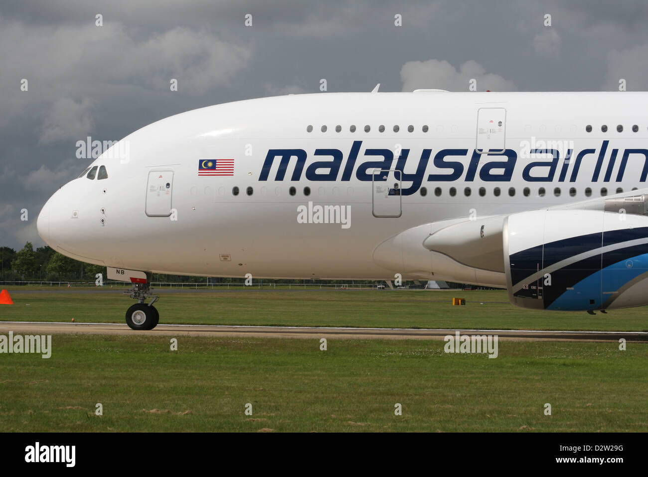 MALAYSIAN AIRLINES AIRBUS A380 Stockfoto