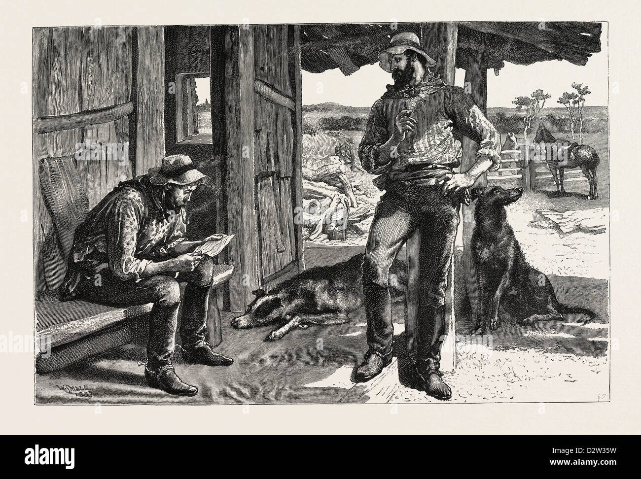 Thirlby Halle: George immer hat mir erlaubt, Maud Briefe zu lesen. Stockfoto