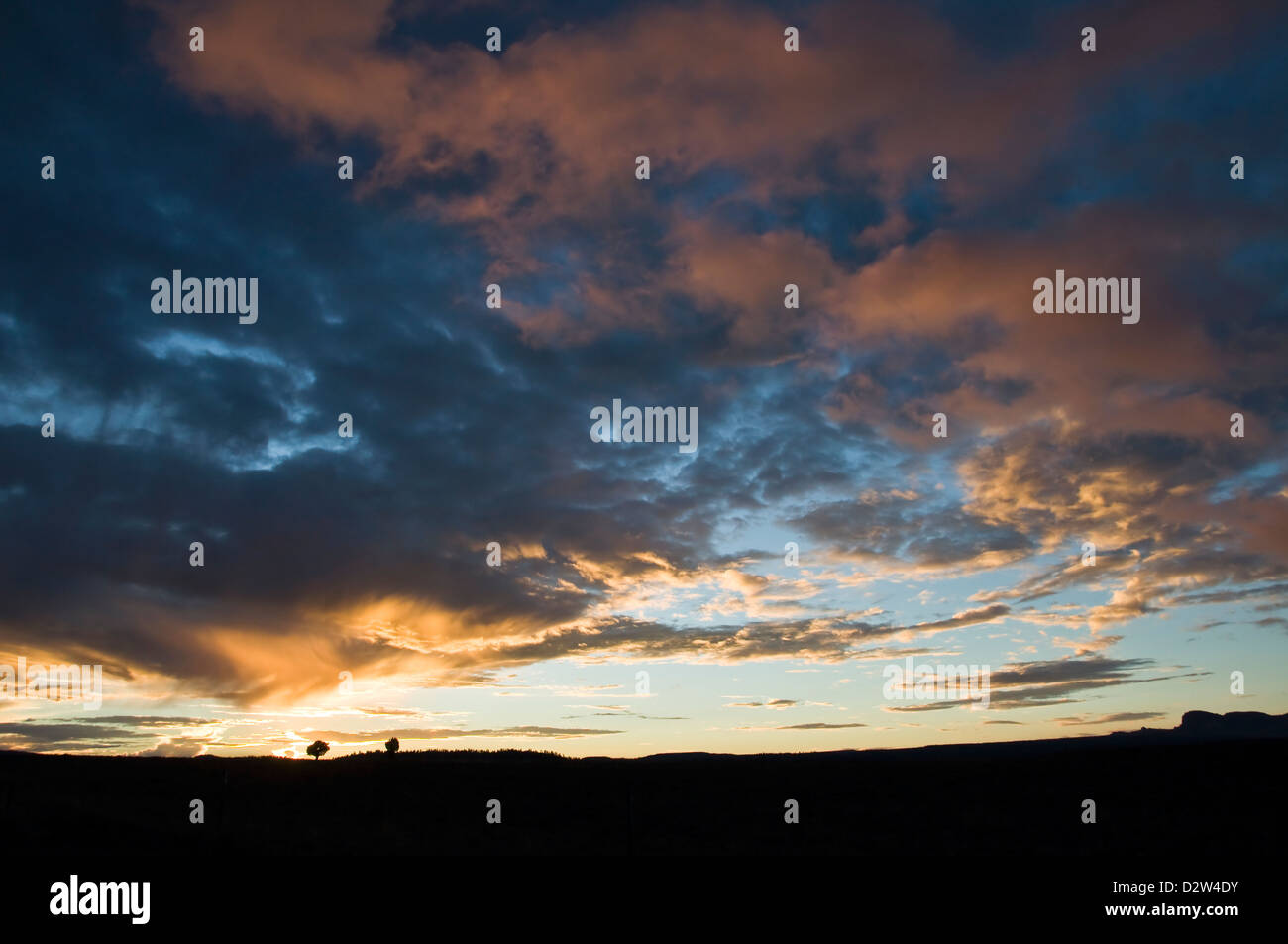 Sonnenuntergang in Utah, in der Nähe von Bryce Canyon - USA Stockfoto