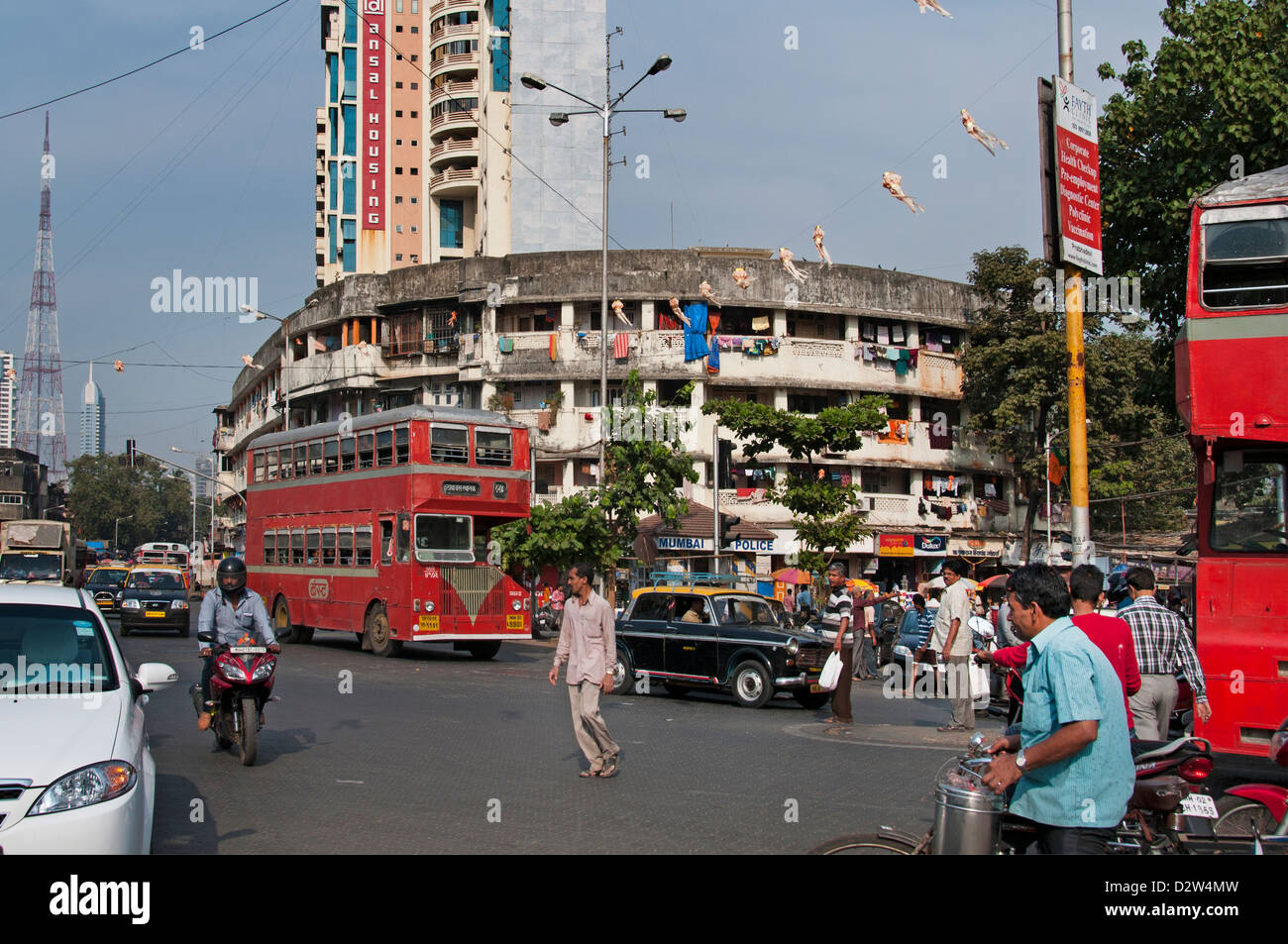 Mumbai Ansal Gehäuse Dr Annie Besant Road Worli Mumbai (Bombay) Indien Stockfoto