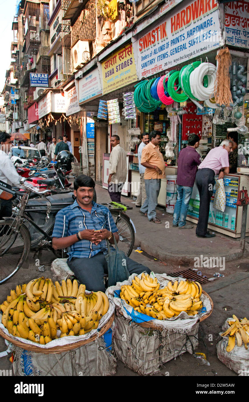 Mumbai Fort (Bombay) Indien Straßenmarkt Stockfoto