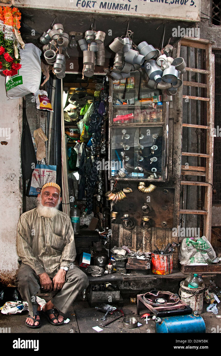 Mumbai Fort (Bombay) Indien Straßenmarkt Stockfoto