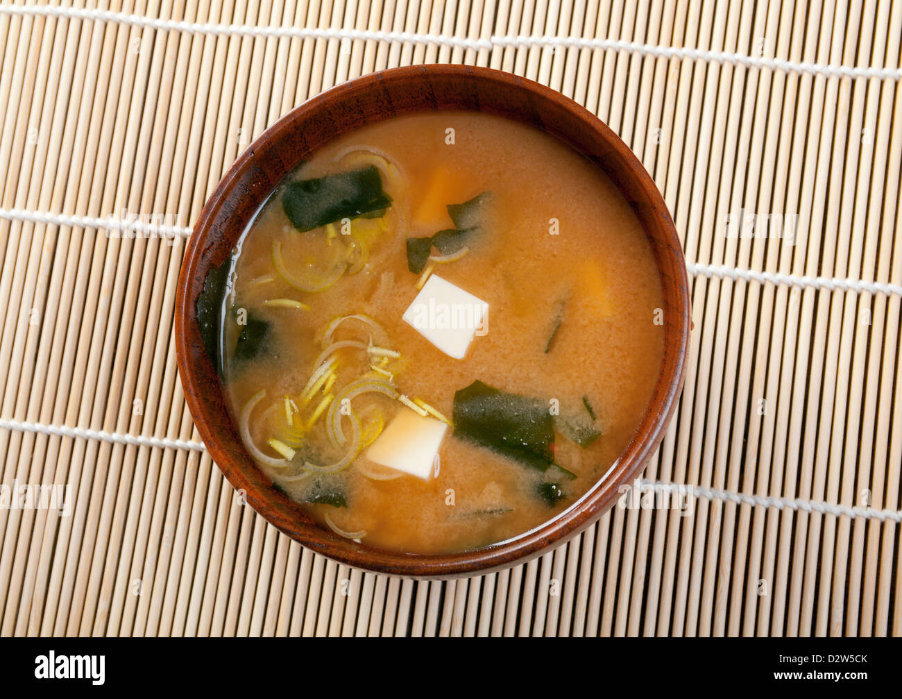 Miso-Suppe, japanisches Essen Stockfoto