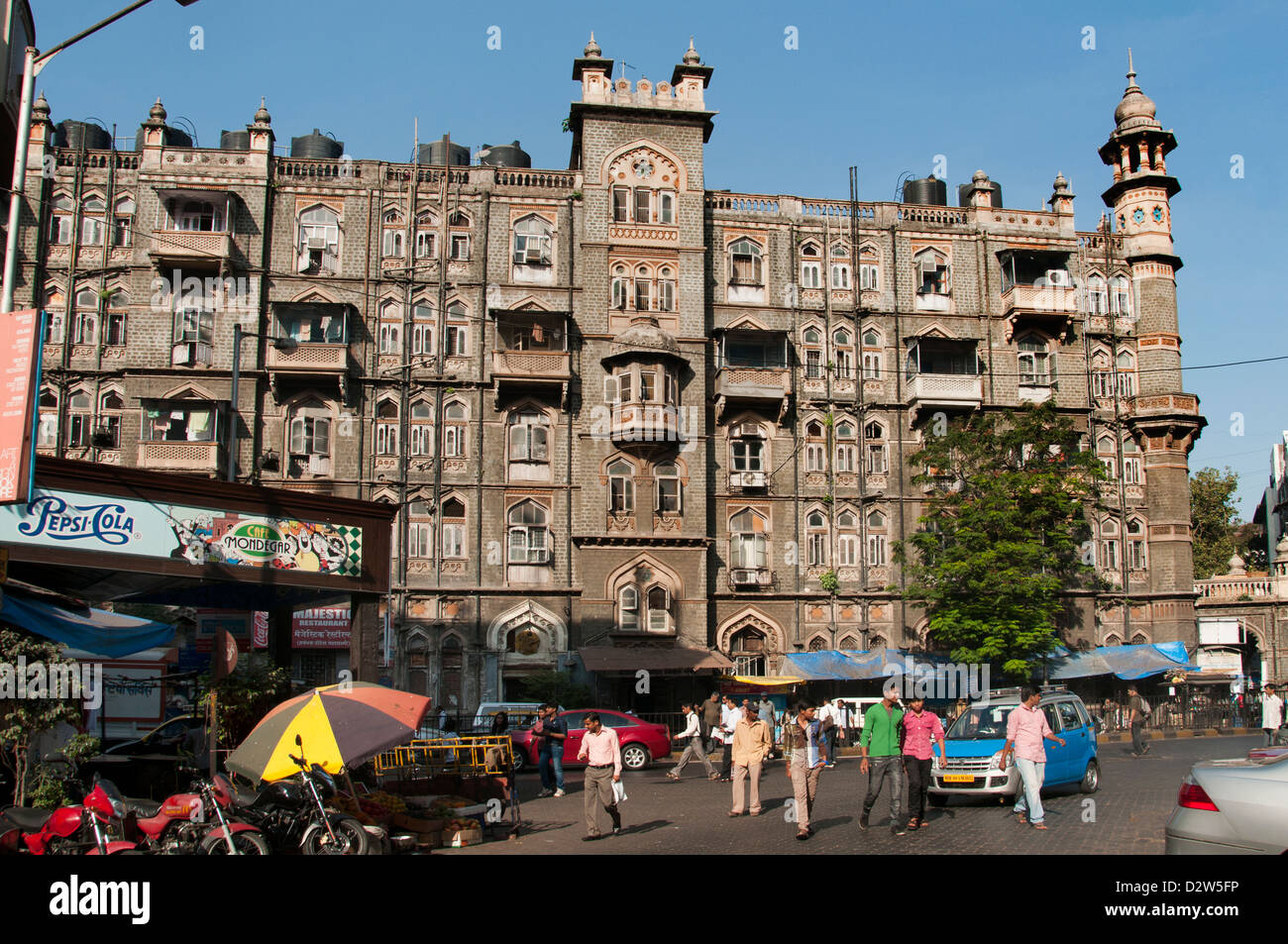 Mumbai Colaba Causeway (Bombay) Indien Stockfoto