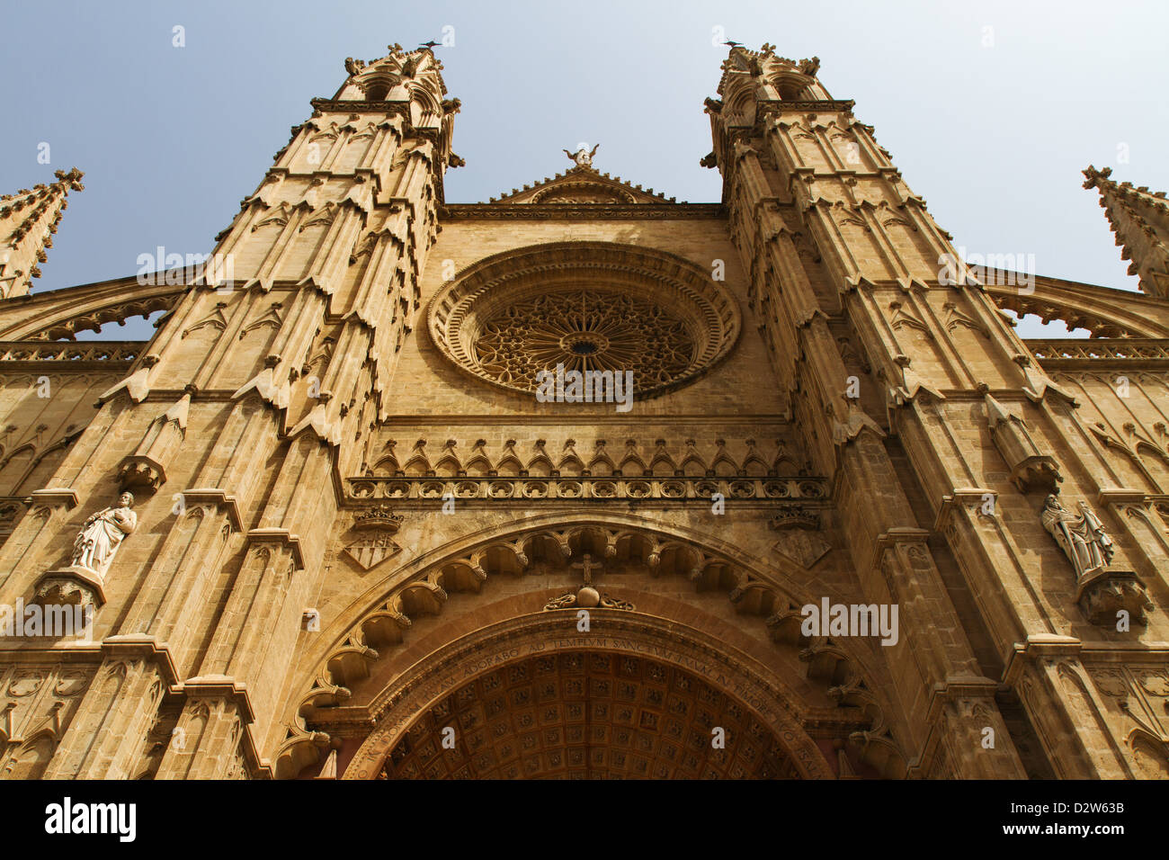 Die große Kathedrale La Seu in Palma auf der Mittelmeer Insel Mallorca (Mallorca), Spanien Stockfoto