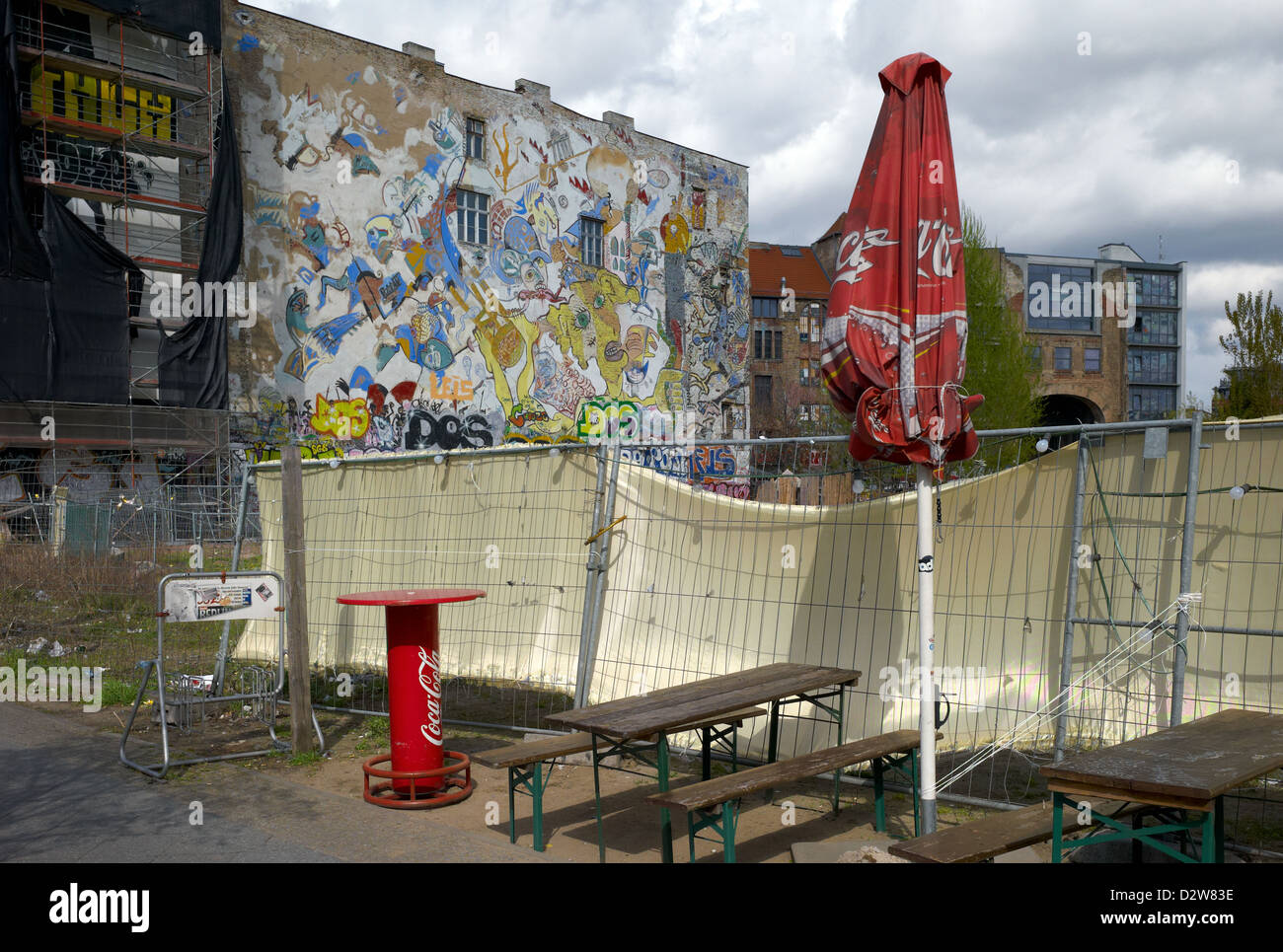 Berlin, Deutschland, betrachten Sie die Rückseite der Tacheles Stockfoto