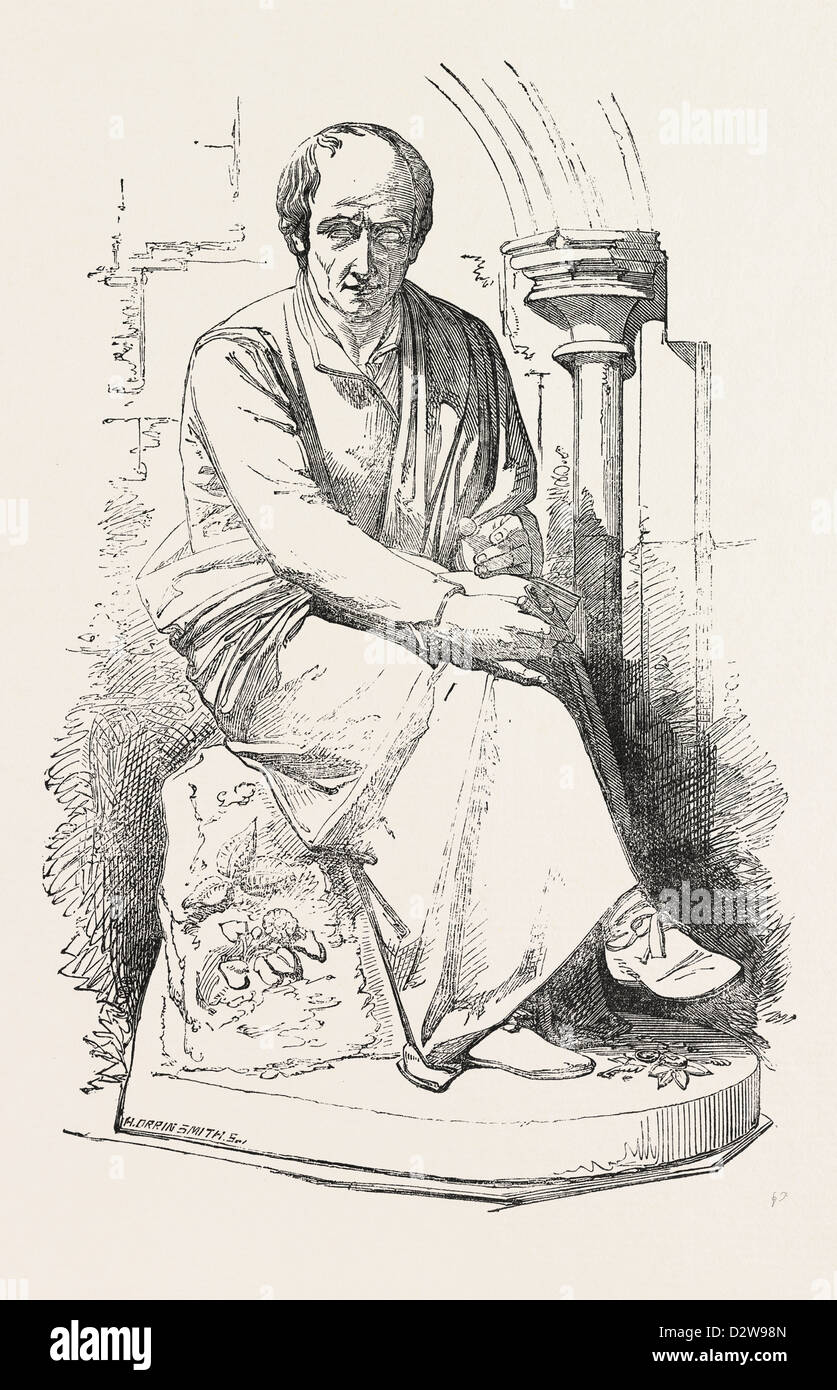 DER DICHTER WORDSWORTH PLATZIERT IN DER WESTMINSTER ABBEY 1854 Stockfoto
