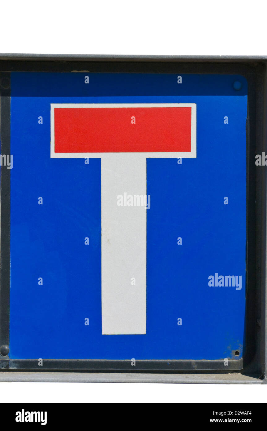 Britische Nr. durch Straße Roadsign Stockfoto