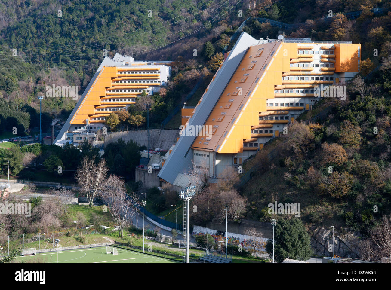 Genua, Italien, Sitz der Telecom Italia in Genua Lagaccio Stockfoto