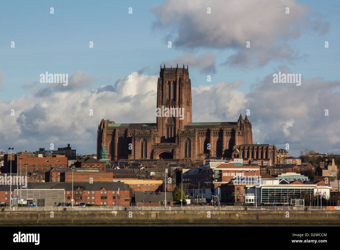 Die Liverpool Cathedral (auch bekannt als die anglikanische Kathedrale), eine anglikanische Kathedrale der Diözese von Liverpool. Stockfoto