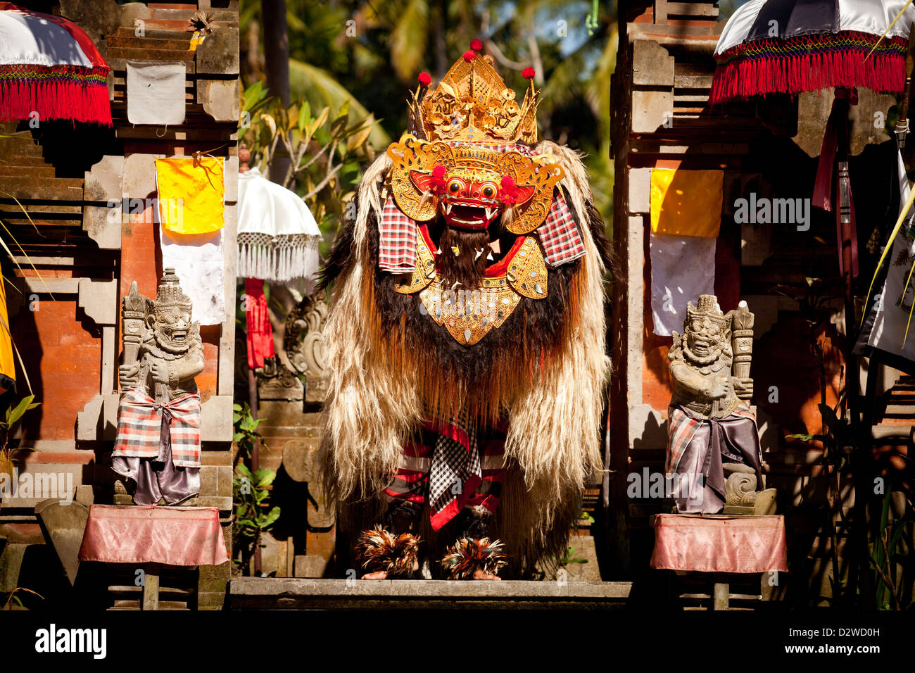 Barong, ist Zeichen der balinesischen Nationaltanz Classic. Stockfoto