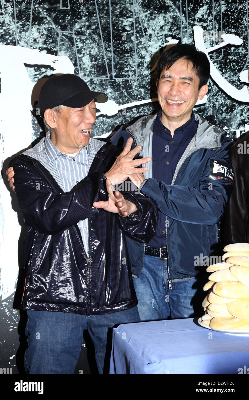 Tony Leung besuchte Feier Aktivität von The Grandmaster in Hong Kong, China auf Donnerstag, 31. Januar 2013. Stockfoto