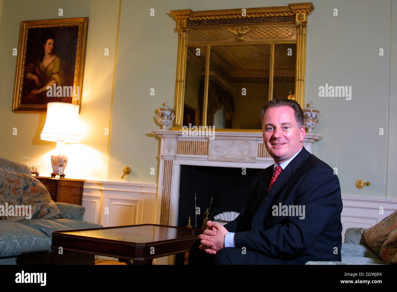 Jack McConnell, ehemaliger erster Minister von Schottland und Labour MSP in Bute Haus fotografiert während erster Minister. Stockfoto