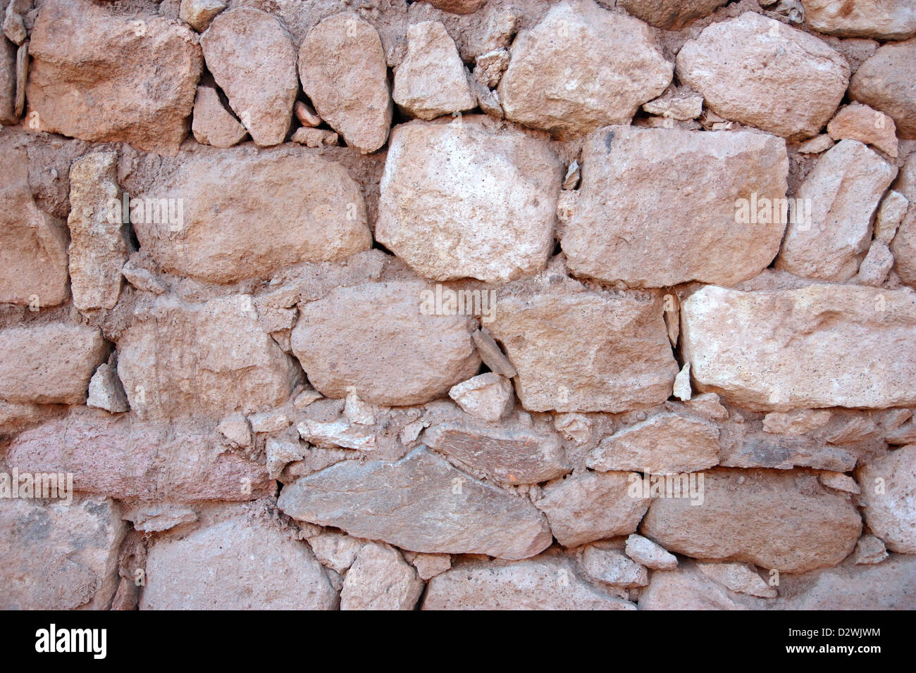 Alte rote Steinmauer Hintergrund horizontale Schuss Stockfoto