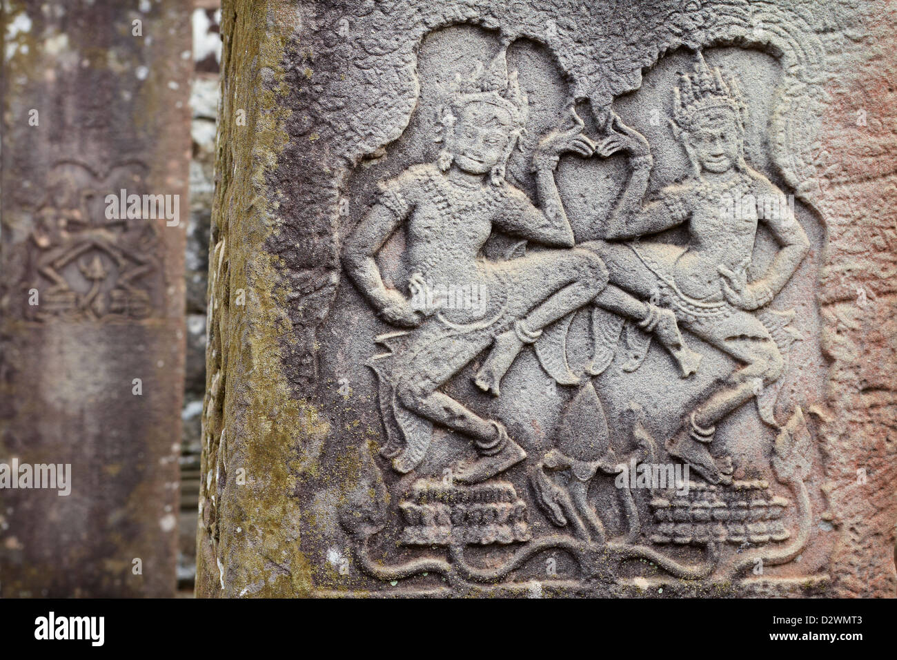 Bayon Tempel, Angkor Thom, Kambodscha, Asien Stockfoto